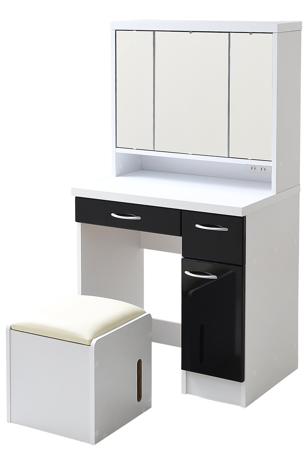 ドレッサー　大きめ LED付ドレッサー MD-6728 メーカー直送商品 送料無料(北海道・沖縄は