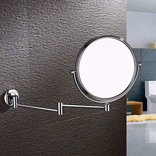 Miroir de salle de bain grossissant 10x JCAKES réglable anti-reflet