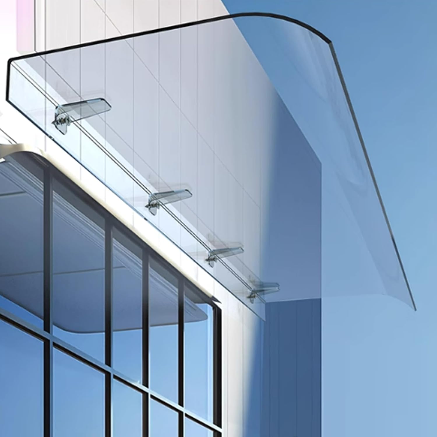 Auvent Transparent Pour Balcon Auvent De Porte D Entr e Marquise De auvent-transparent-pour-balcon-auvent-de-porte-d-entr-e-marquise-de