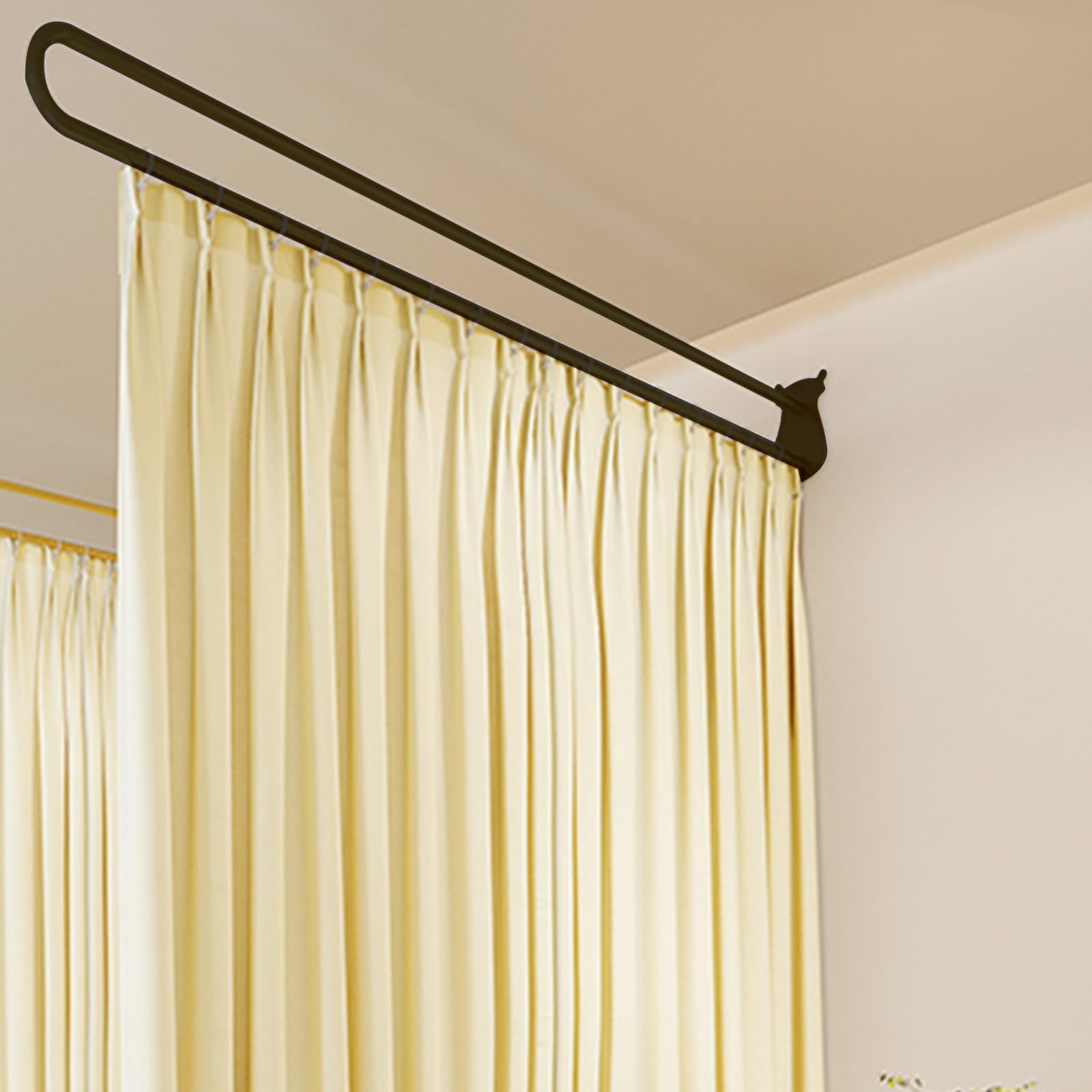 Rideau de séparation en U pour isoler un vestiaire de 230 cm