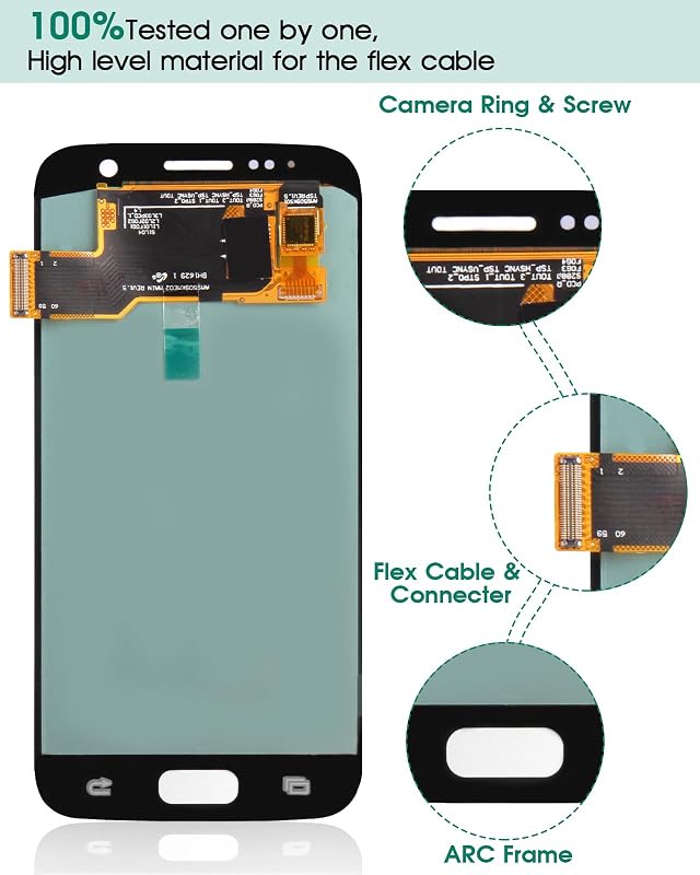 SRJTEK Samsung Galaxy S7 LCD Kijelző Csere, OLED Érintőképernyő SM-G930F/A/P Modellekhez, Digitalizáló Szerelőkészlet, 1440x2560 Felbontás