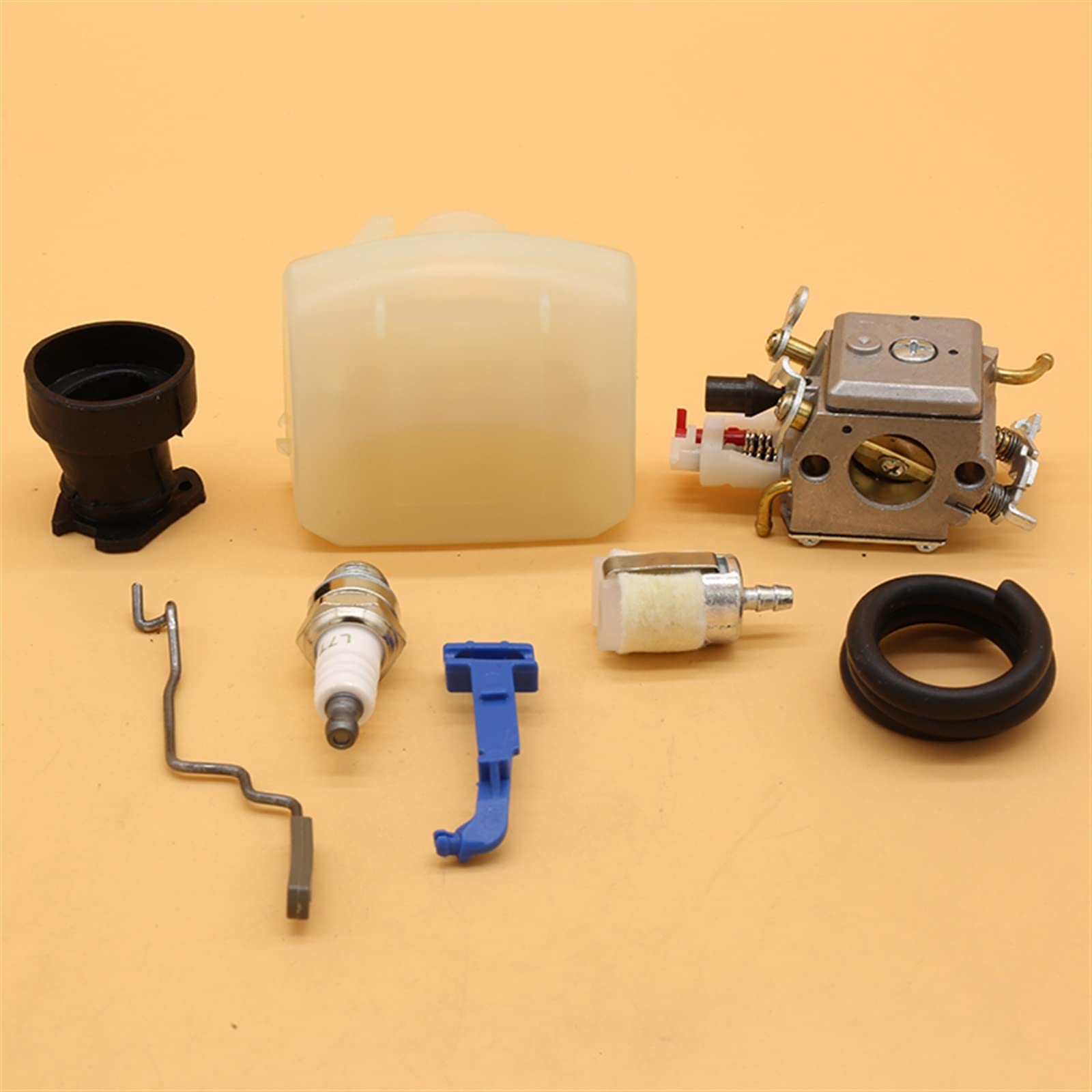 IWBR Filtro de Aire for carburador, Varilla de Acelerador de admisión, Manguera de Combustible Apta for Husqvarna 340 345 346XP 350, Piezas de Motor de Motosierra de jardín (Size : HUS345 42MM)