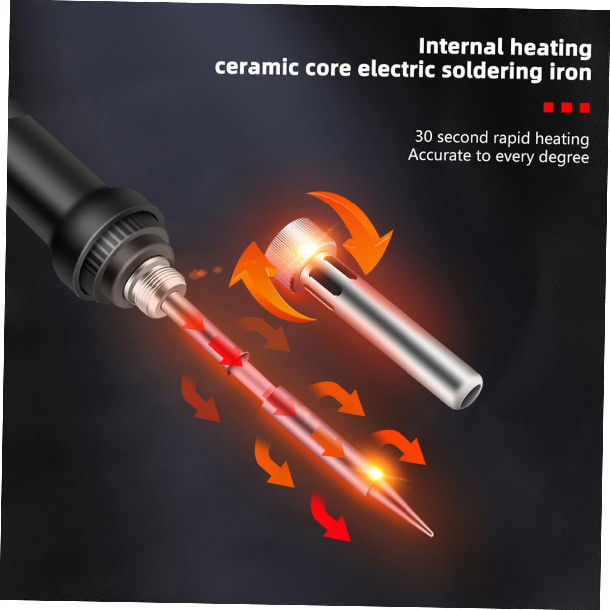 1 Set Professional Electric Soldering Iron and Multimeter Tool Kit with Temperature Canvas Storage Bag Soldering Tips and Welding Tools for Electronics and DIY Projects