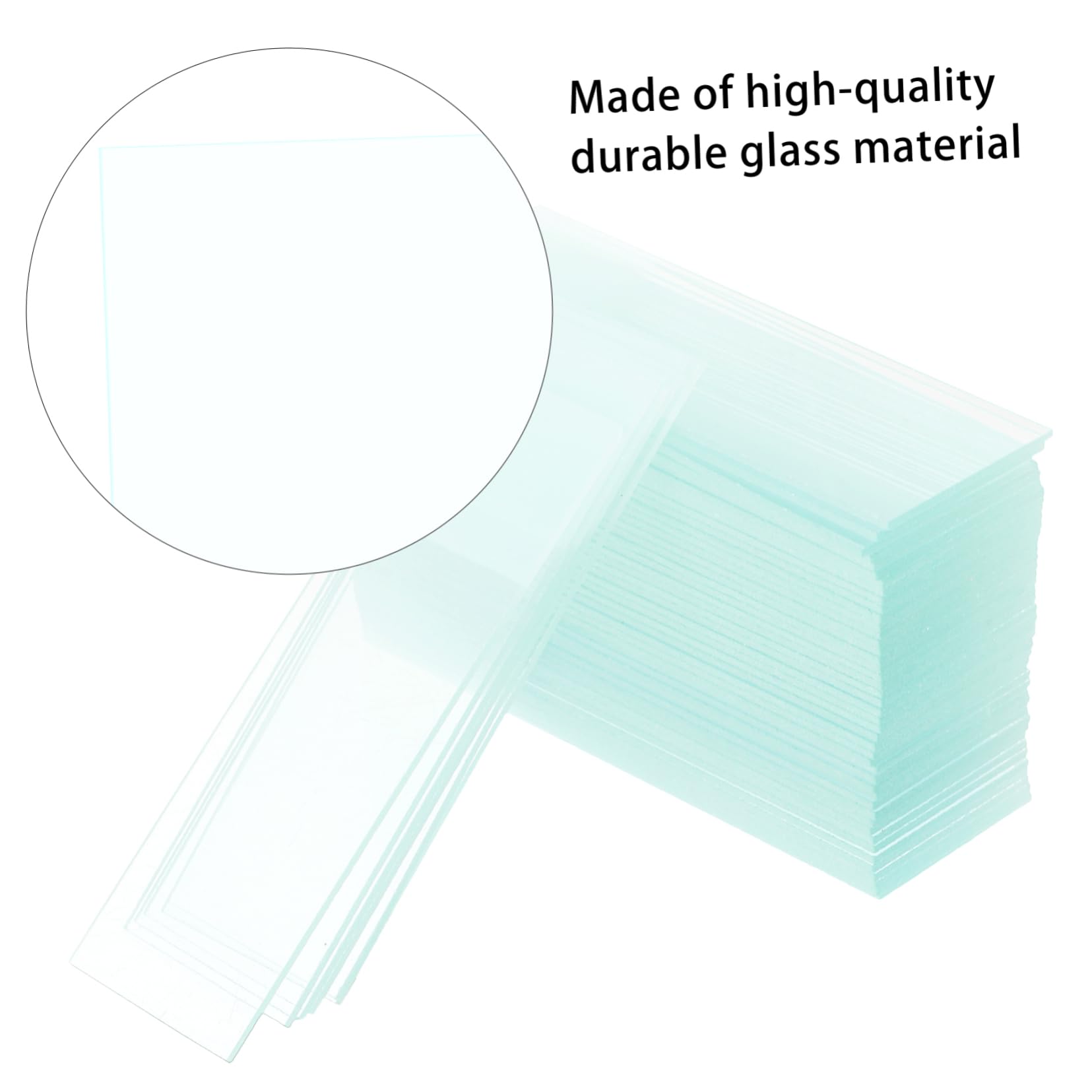 CHILDWEET 100pcs Microscope Slide Slides for Microscope Bioexperiment Slides Biology Education Laboratory Slides Science Learning Accessory Microscope Accessories Laboratory Supplies Glass