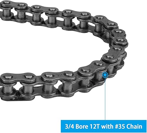 Vista 35 de YOUXMOTO Embrague Go Kart de 1 pulgada de diámetro de 14 dientes con cadena #40/41/420, embrague centrífugo 14T para Go Kart Minibike y motor Fun