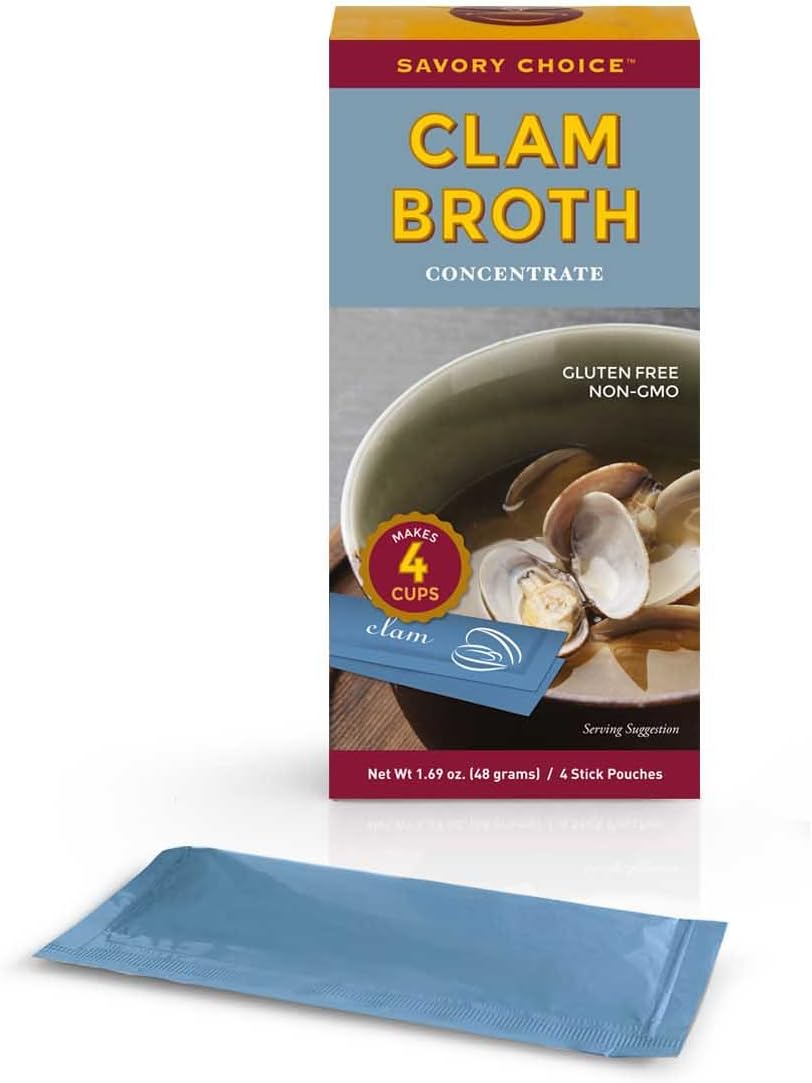 Savory Choice Clam Broth Concentrate, Clam, 1.69 Ounce (Pack of 12)