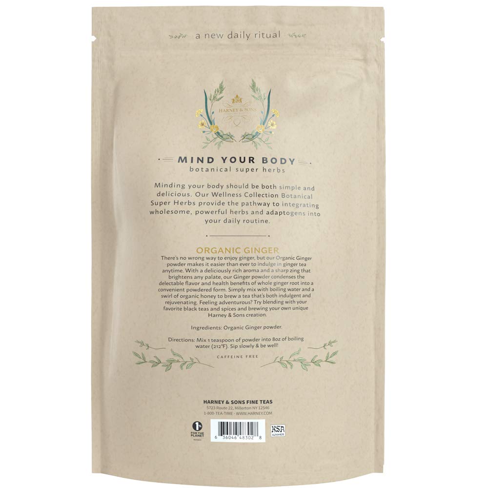 Harney & Sons Organic Ginger Powder, Wellness Collection, 10 oz Bag - Image 3