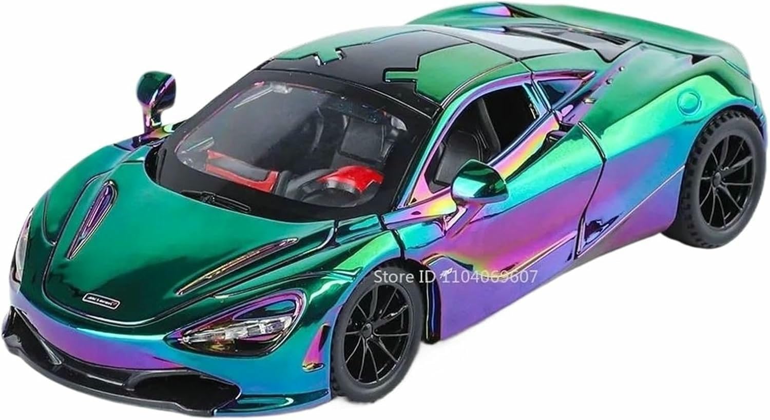 DEAVER Diecast 1:32 For Mclaren 720S For 765Lt Scale Alloy Car Models Realistic Openable Door Finished Vehicle Model Collection(For 720s Purple)