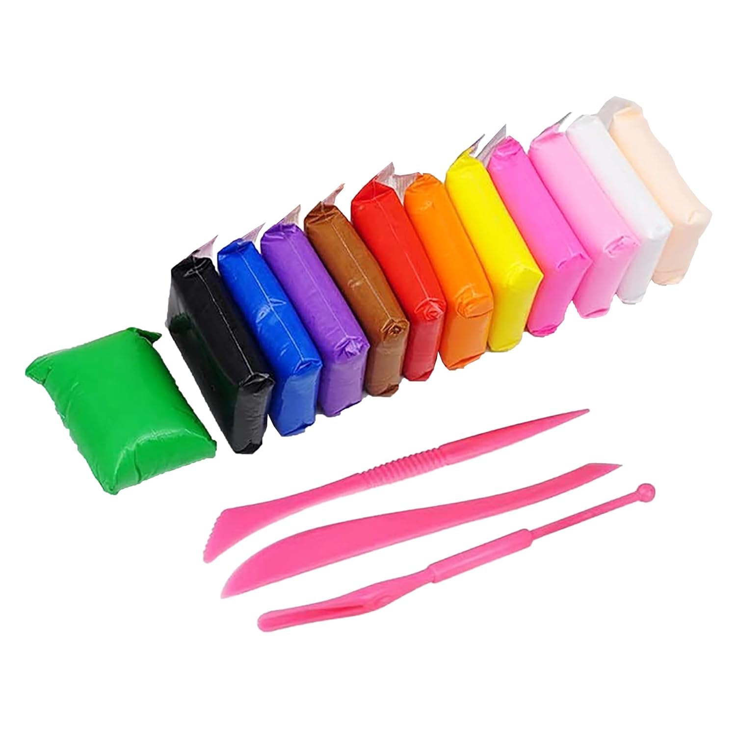 12 Pcs Air Dry Clay for Kids with 3 Sculpting Tools, Creative Art & Crafts Play Dough Birthday Return Gift for Boys and Girls-image-9