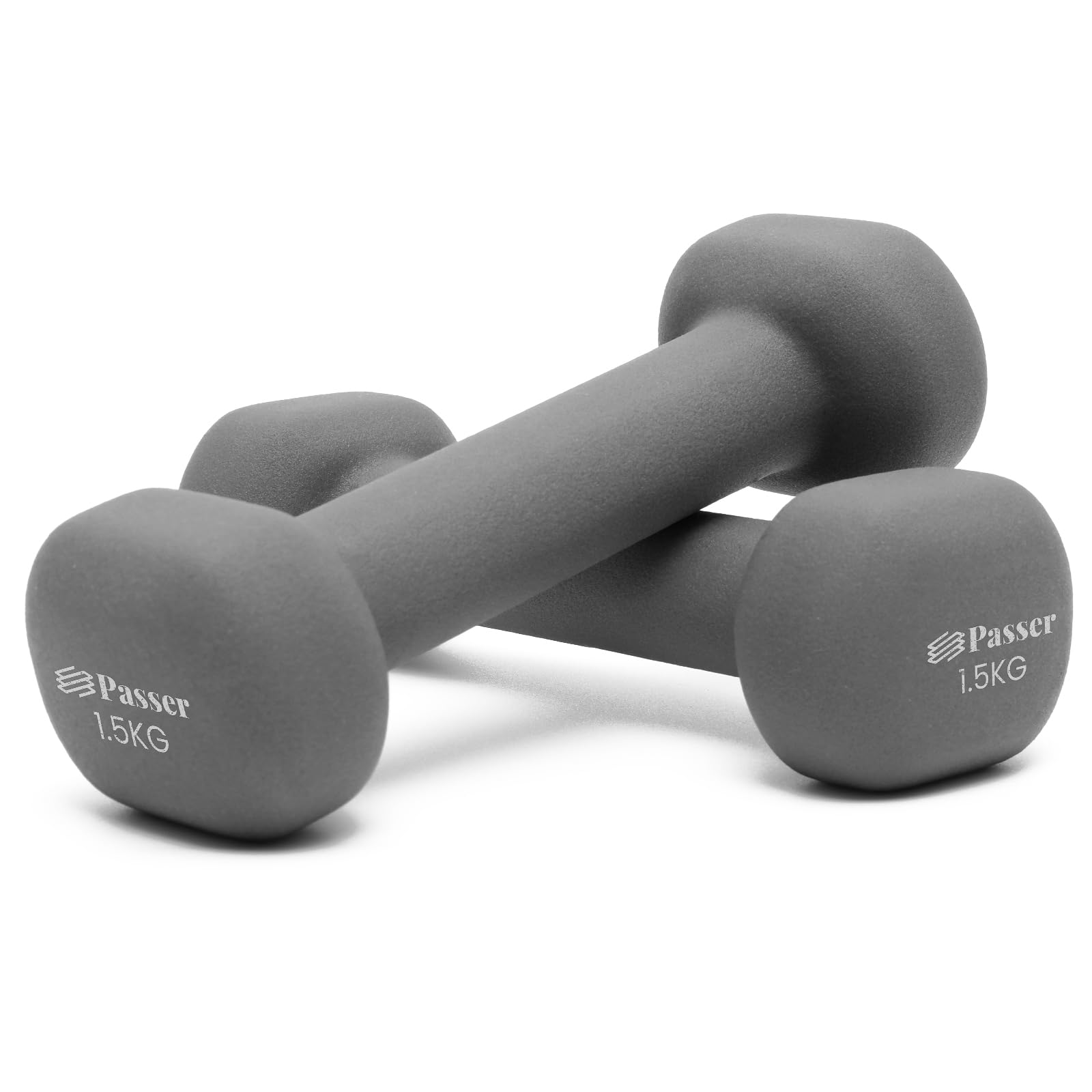 Neoprene Dumbbells Set of 2, Hand Weights for Women Men (1/2/3/4/6/8 kg Pair), Small Dumbbells Arm Weights for Ladies Gentlemen - Yoga, Pilates, Gym, Home - Workout, Fitness, Strength Training