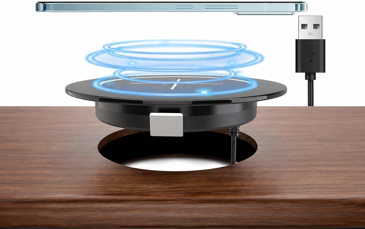 Magnetic Wireless Charging Station for Furniture