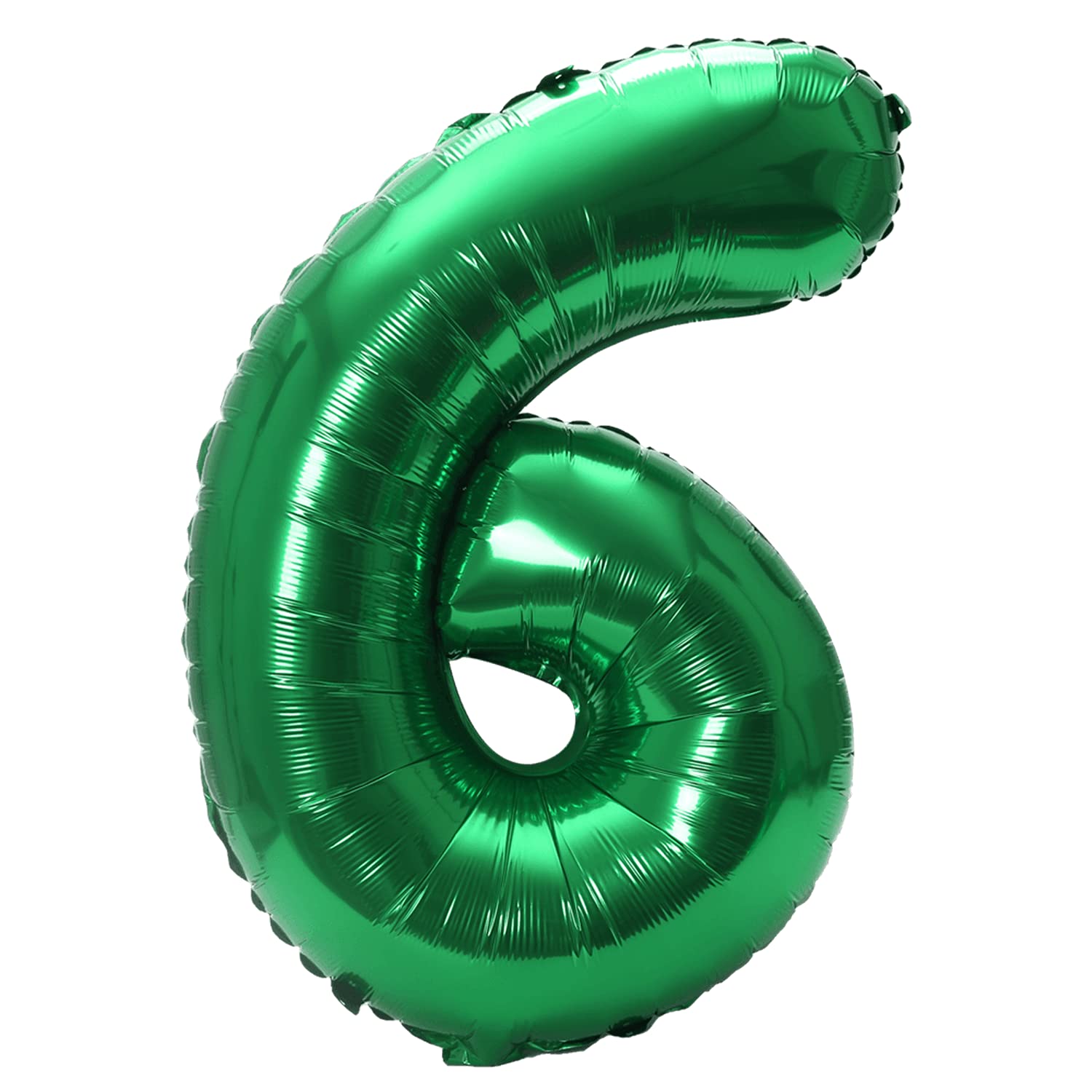YPSelected 32 Inch Large Foil Helium Number Balloon Birthday Wedding Party 0-9 (Green, 6)