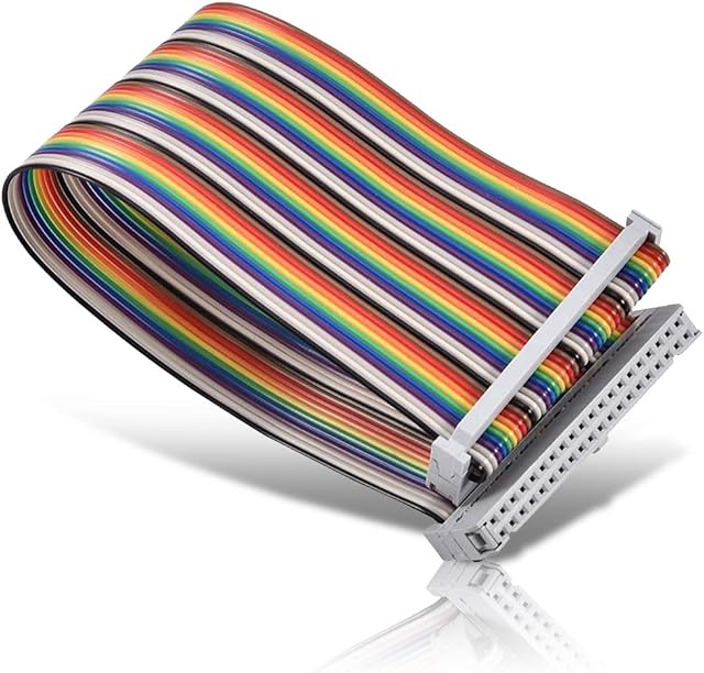 Bewinner 40Pin Rainbow Female to Female GPIO Adapter Cable for Banana Pi/Raspberry Pi 2/3 - Compatible with for Banana Pi/Orange Pi 2/3. 40 Pin Interface - Flexible Ribbon Cable, Copper Core