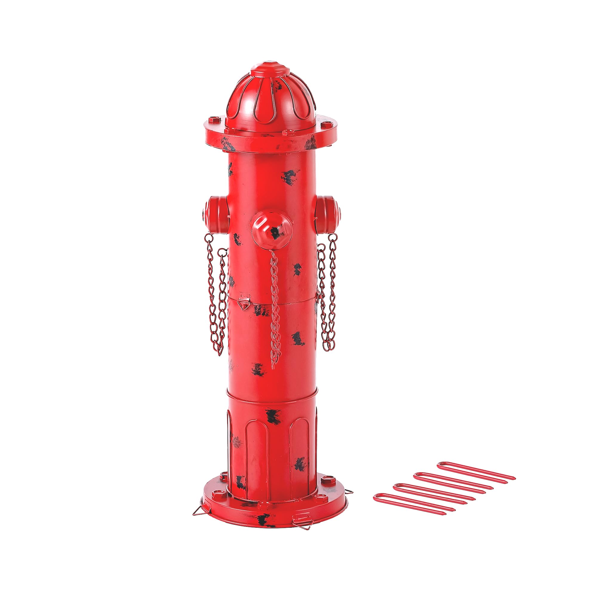 Phaxth 24" H Metal Fire Hydrant for Dogs to Pee On, Vintage Mid & Large Dog Fire Hydrant Pee Post for Outdoor Decor