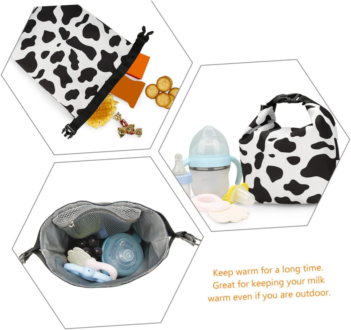 Toddmomy Portable Food Bottle Bag Insulated Bottle Go Convenient Feeding Leak Design Easy to Clean
