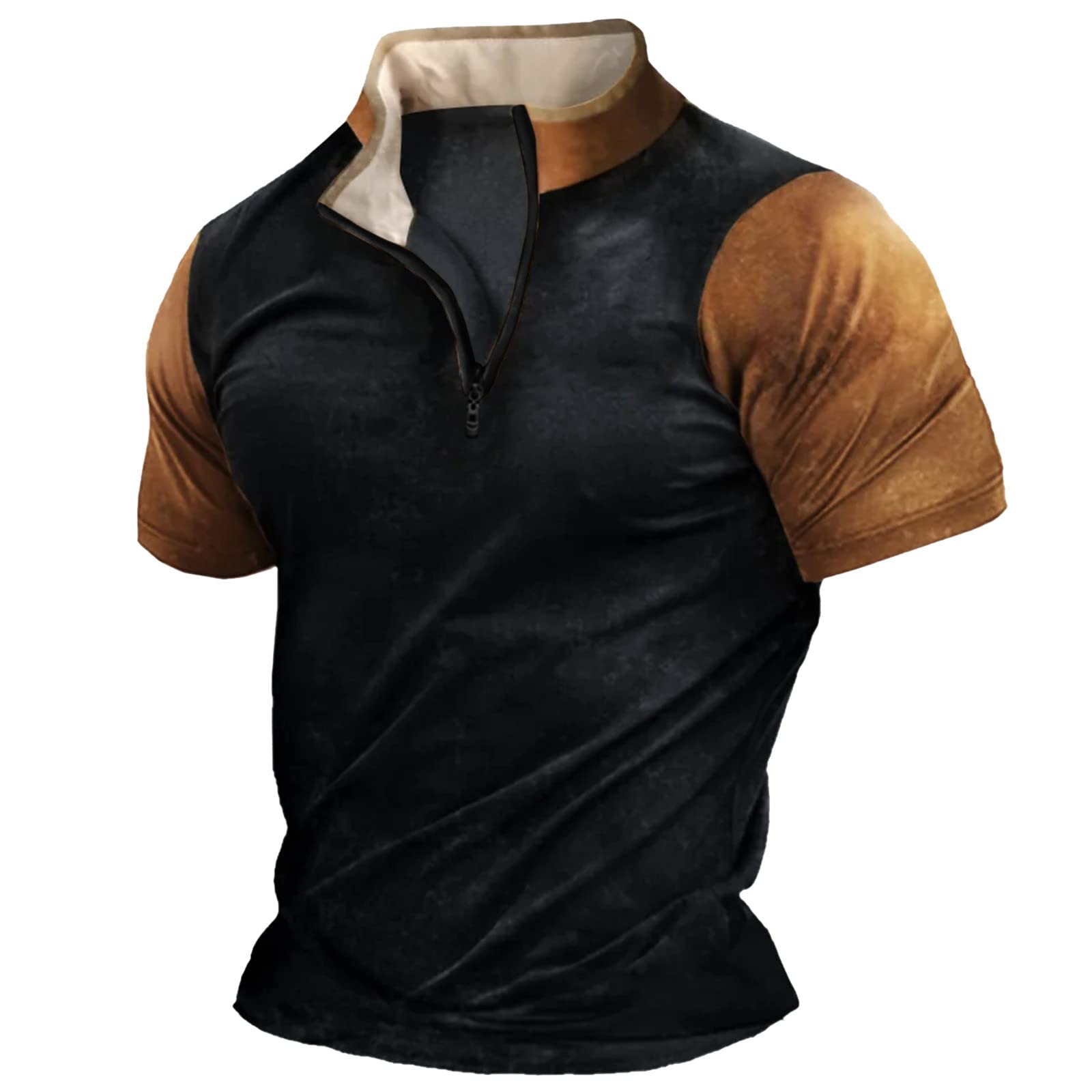 ADMAY Camiseta de los hombres de manga corta Tops Camisa Correr Blusa Superior de las Camisetas Impreso Cuello de Manga Corta Casual de la Primavera Verano de Moda Chaqueta De Compatible Con Moto