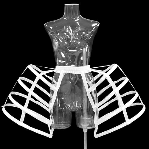 Miniatura 2 de MYAYD Enagua de doble cara para mujer, enagua de doble cara para vestido de graduación victoriano rococó