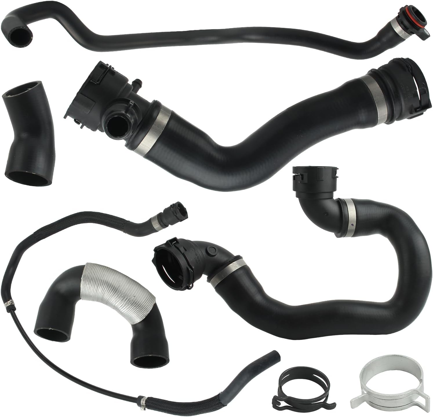 Amazon.com: partszen 11537585023 Radiator Coolant Water Hose Pipe Kit 6 ...