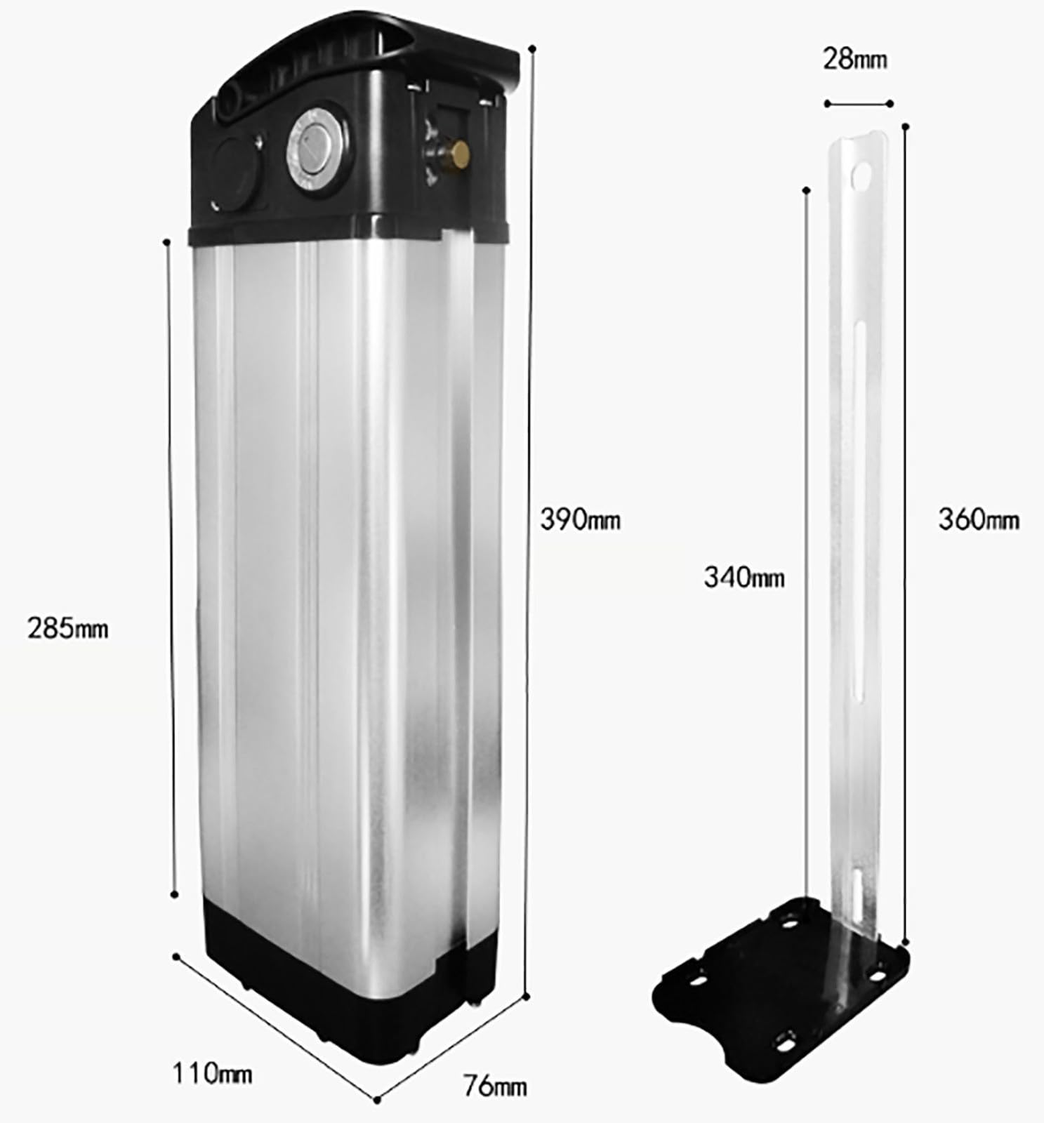Elektrofahrrad-Akku 36V 48V 10AH 12AH 15AH,Ebike Akku 36V Fahrrad-Batterien 48V Eingebautes BMS wasserdichter PVC-Akku für 250W 350W 500W 800W Motor mit Ladegerät