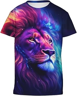 Fire Dragon Boys Girls 3D Graphic Printed T-Shirts Short Sleeve Summer Shirts tees for 6-16 Years