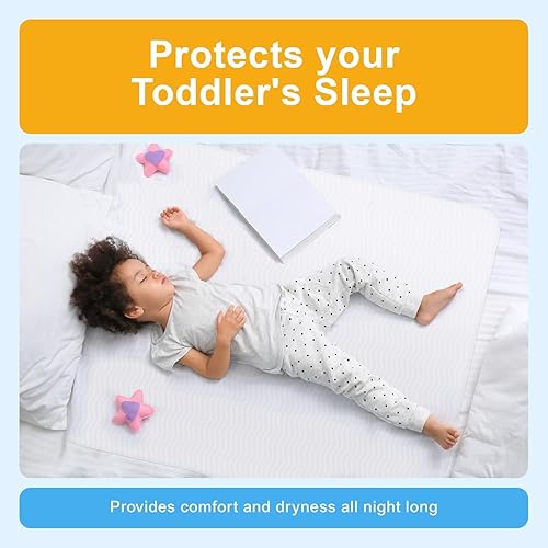 Vista 3 de GREEN LIFESTYLE Almohadillas lavables – Almohadillas de cama grandes para usar como almohadillas de cama para incontinencia, almohadillas