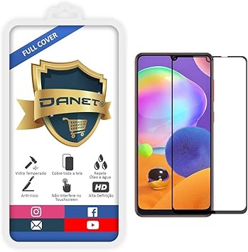 Película De Vidro Temperado 3D Full Cover Para Samsung Galaxy A31 com Tela  de 6.4\