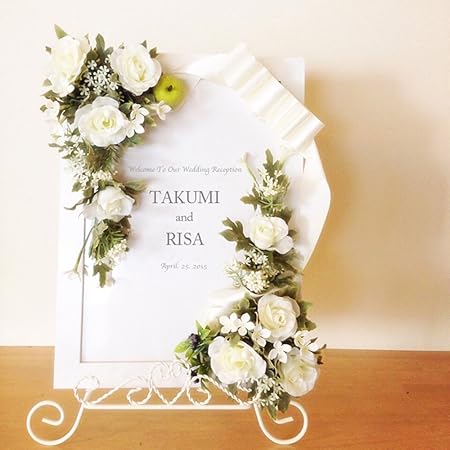 Amazon 完成品 ウェルカムボード Garden White A3 インテリア オンライン通販