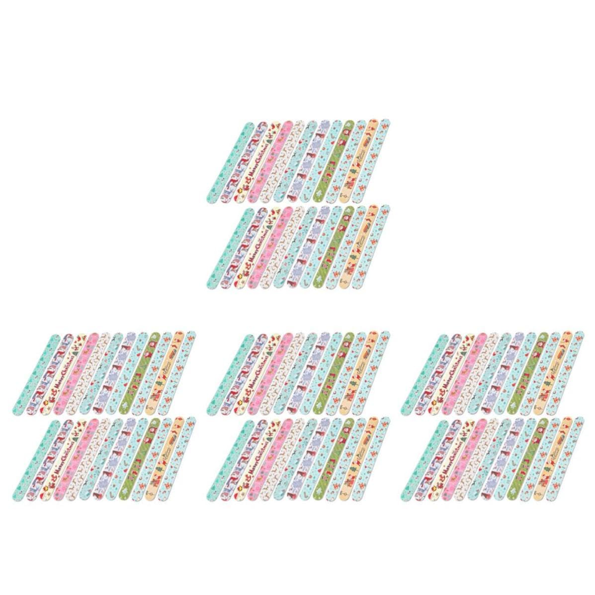 Artibetter 96 Piezas Lima de Uñas para Manicura y Pedicura de EVA Temática