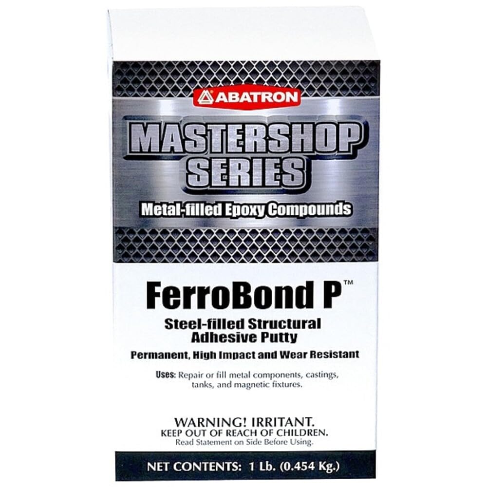 Abatron Ferrobond P Metal Repair Kit - Steel - Filled - Metal Epoxy - Metal Repair Putty and Structural Adhesive - Dark Gray