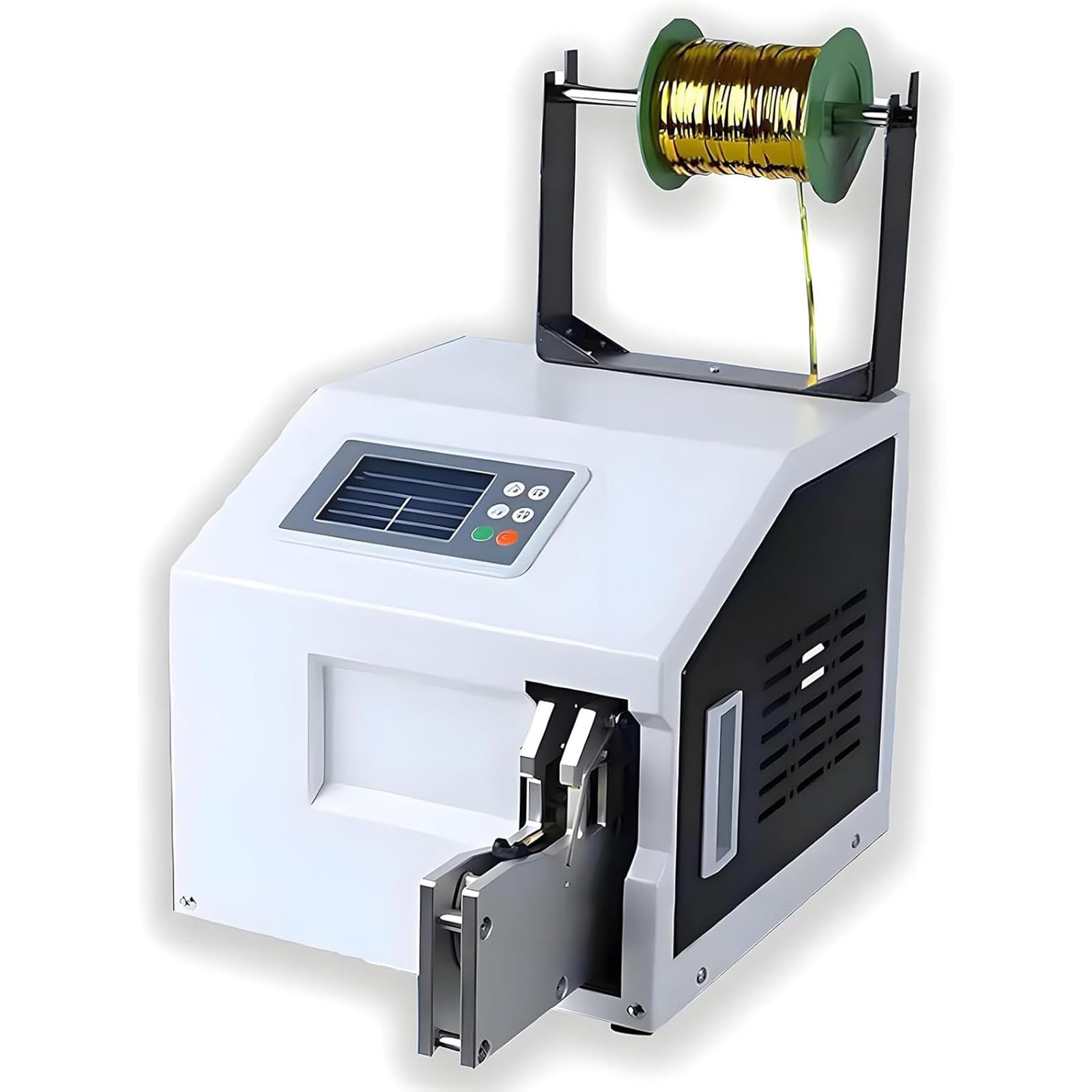 ASerZenith Automatic Wire Sealing Bundling Machine With 5 Rolls Twist Ties, Bag Closure Bundling Equipment For Bread Toys Packaging