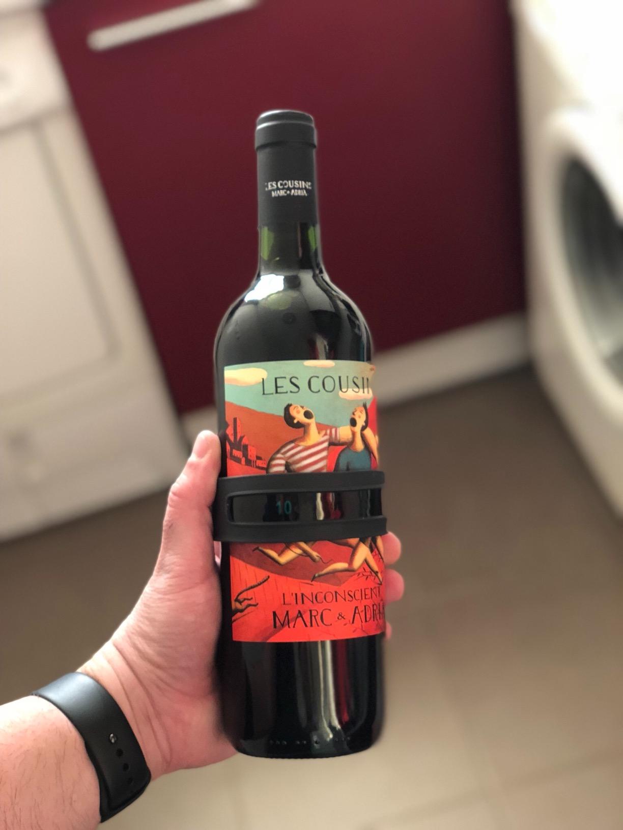 Thermomètre à Vin LCD En Acier Inoxydable - Bracelet Pour Bouteille | Mesure Température Sans Pile