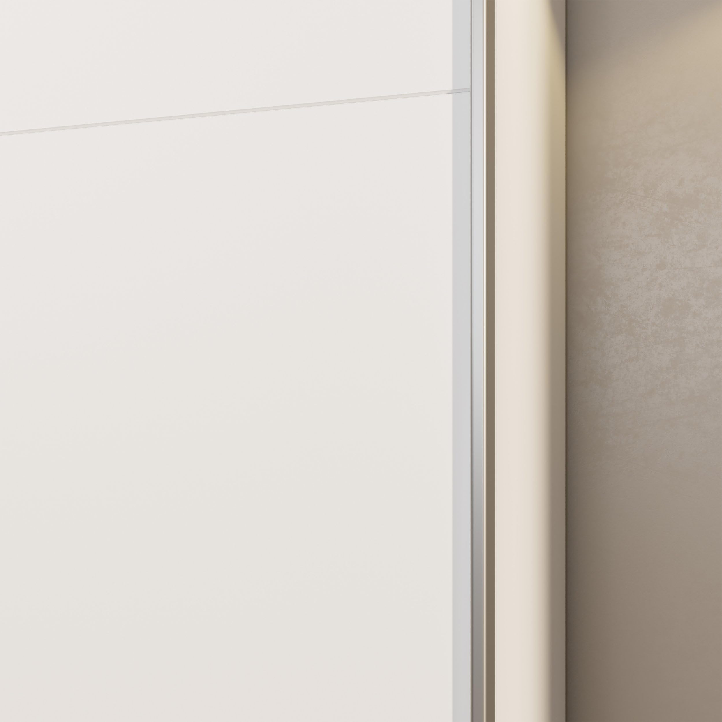 Forte Home Nook Armadio 120 moderno con 2 ante, camera da letto, legno bianco, larghezza 120,1 cm x altezza 210 cm x profondità 39,1 cm