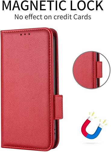 Miniatura 5 de Funda compatible con Xiaomi Poco F3 GT, soporte de piel sintética con tarjetero, compatible con Xiaomi Redmi K40 Gaming Flip cierre magnético