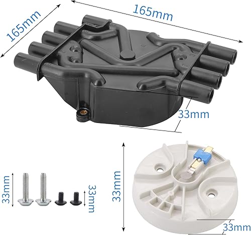Miniatura 6 de V8 Kit de tapa y rotor para motores Mercruiser y Volvo Penta 5.0, 5.7, 6.2, 350 MAG MPI 5.0 5.7 GXI GI - 898253T29, 8M0060495, 3858975, 3858977,