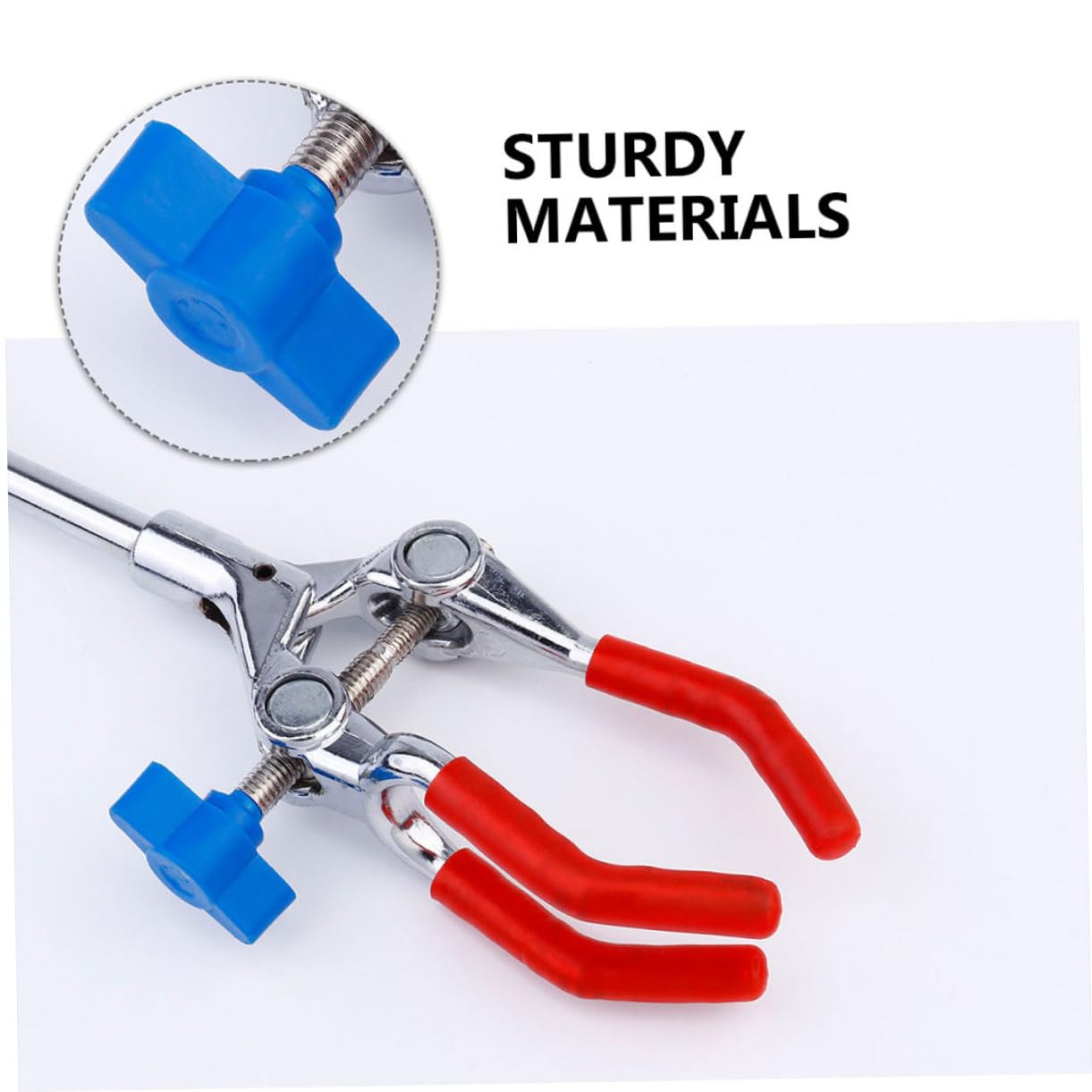 iplusmile 8piezas Abrazadera De Laboratorio De Acero Inoxidable Ajustable y Versátil Para Frascos y Tubos De Ensayo Herramienta Ligera y Práctica Para Uso Laboratorio