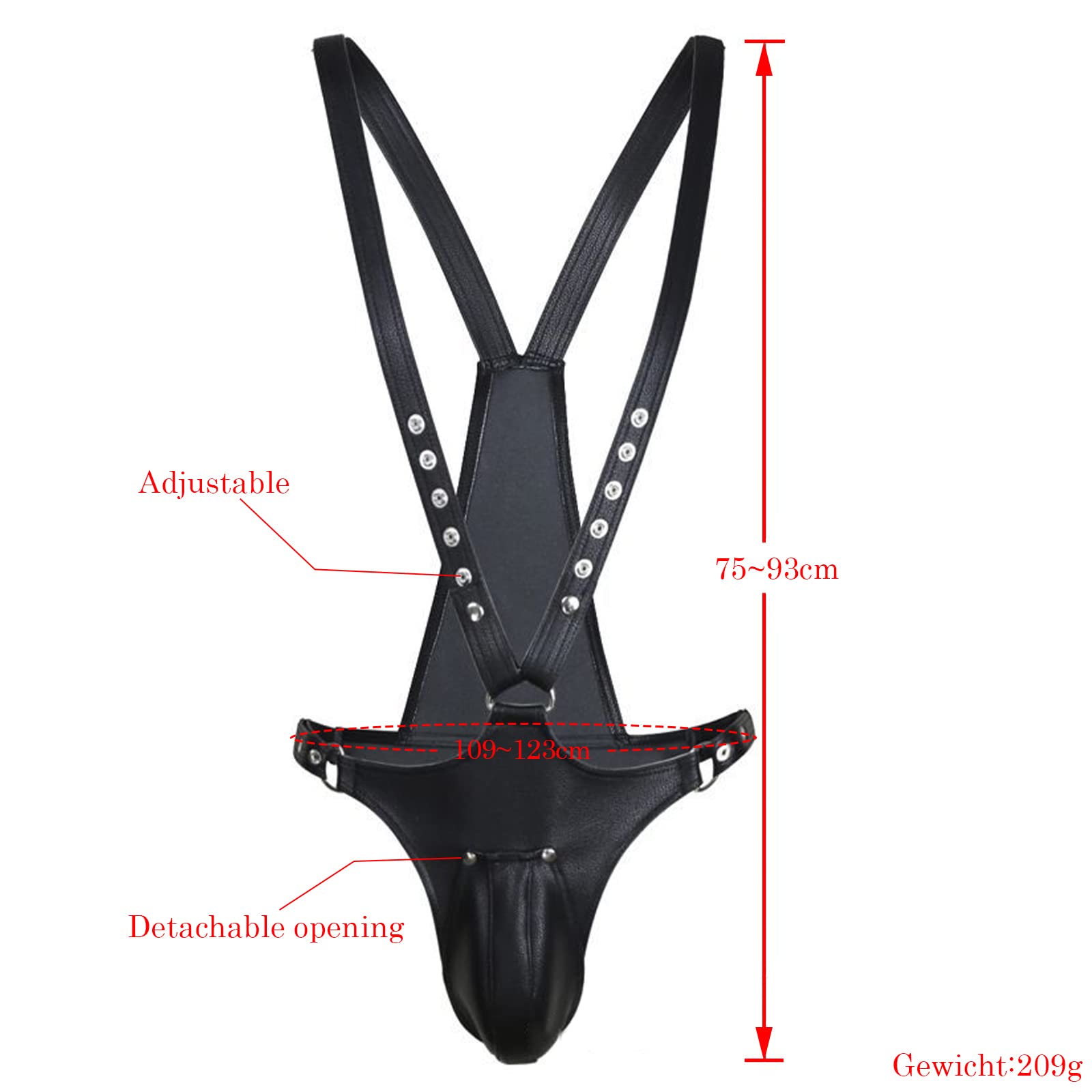 BDSMLOVE Imbracatura in pelle per uomo,Perizoma per uomo, Imbracatura gay, adulti sexy bondagerie, bdsm strap on sesso bondage sex toy