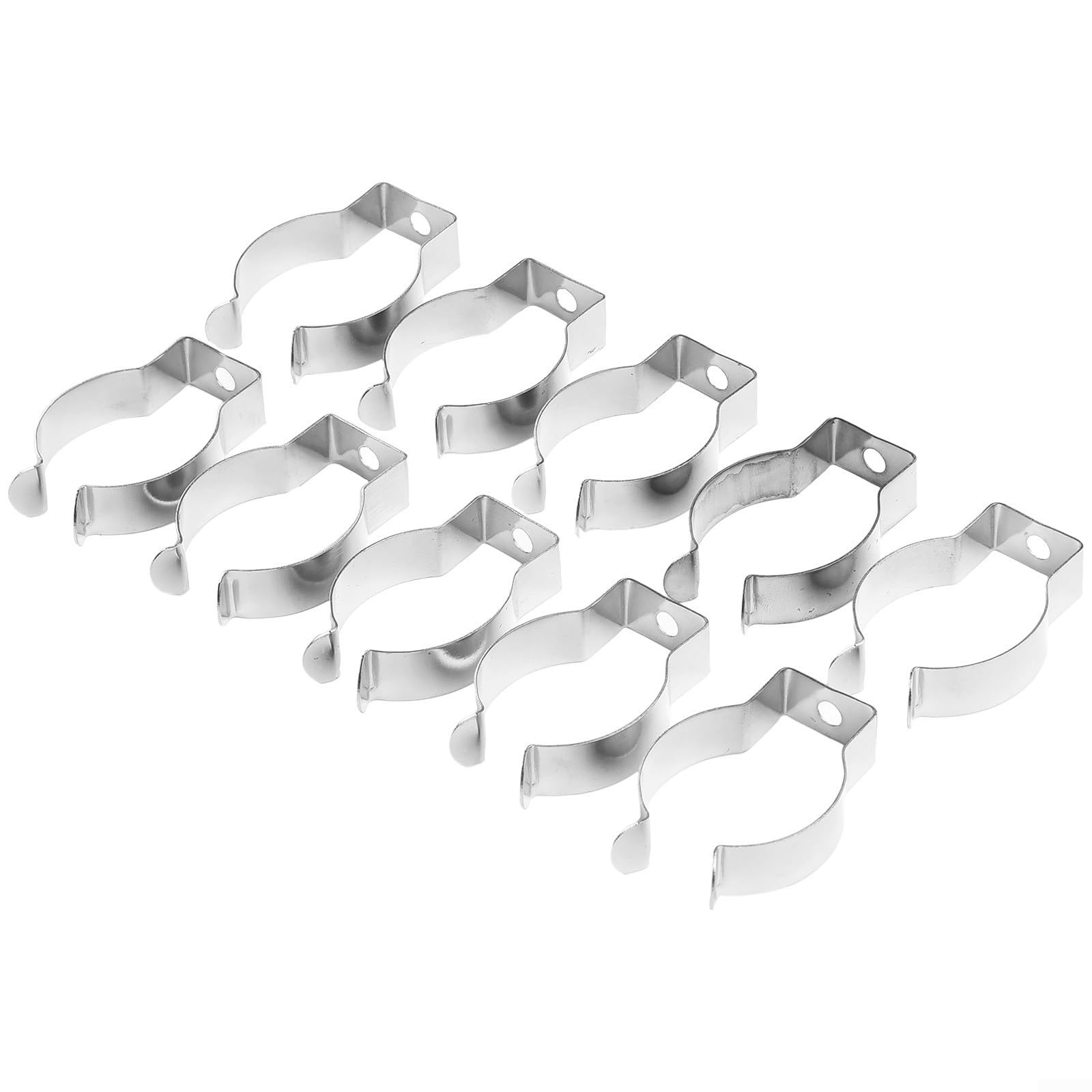 Confezione da 10 clip a molla in acciaio inox (10 mm)
