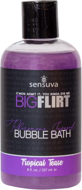 Espuma para banho sensuva Big Flirt Pheromone Bubble Bath Tropical Tease, 240 mL