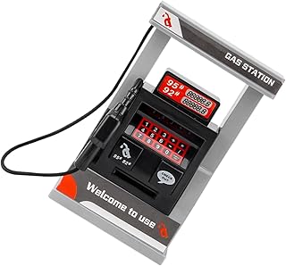 CORHAD 1 Conjunto De Brinquedos Para Crianças Modelo DIY Modelo De Posto De Gasolina Montar Brinquedos Decorativos Modelos De Posto De Gasolina Abrigo De Ônibus DIY Mini Posto De