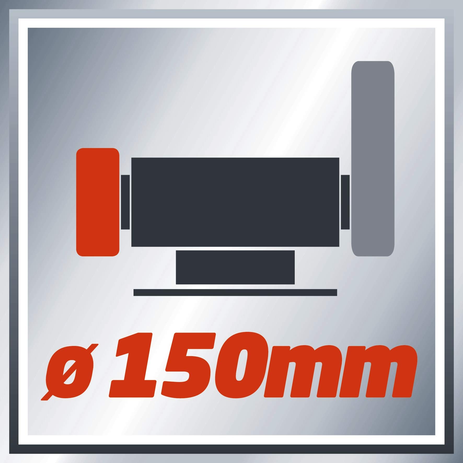 Einhell TH-US 240 - Esmeriladora combinada, 4 patas de goma antideslizantes, 230 V, 240 W (ref. 4466150)