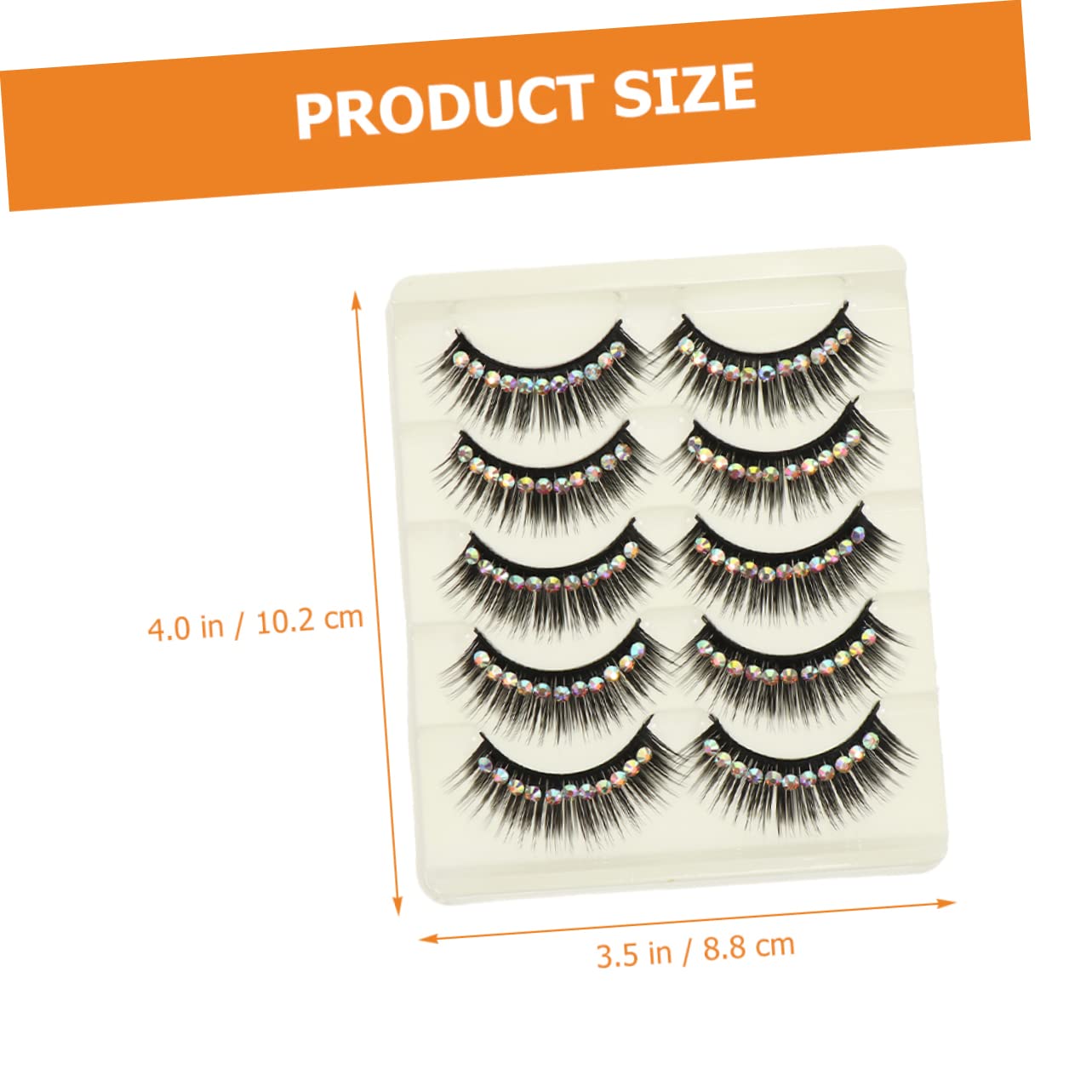 Beavorty 40paare Falsche Wimpern Für Dramatische Looks Glänzende Wimpern Für Cosplay Bühnenaufführungen Und Partys Wasserfest Einfach Zu Verwenden Natürlicher Effekt Mit Glitzer