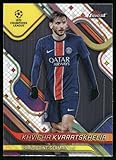 2024-25 FINEST UEFA CLUB COMPETIONS #97 KHVICHA KVARATSKHELIA PARIS SAINT-GERMAIN SOCCER OFFICIAL TRADING CARD OF SOCCER