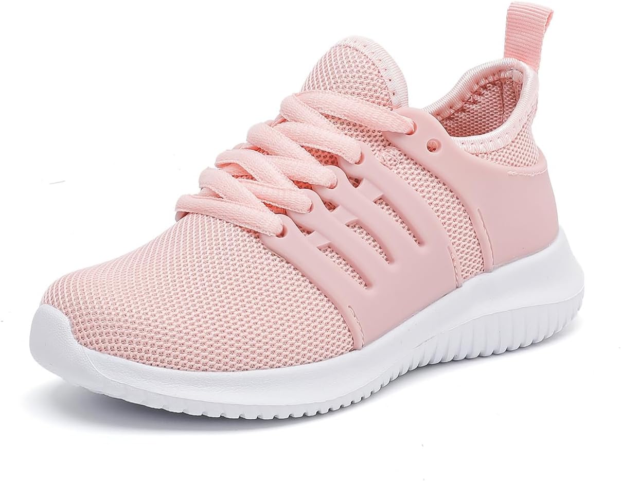 MEMON Toddler/Little Kid Boys Girls Shoes Lace-up for Running/Tennis Shoes Lightweight Walking Sports Sneakers
