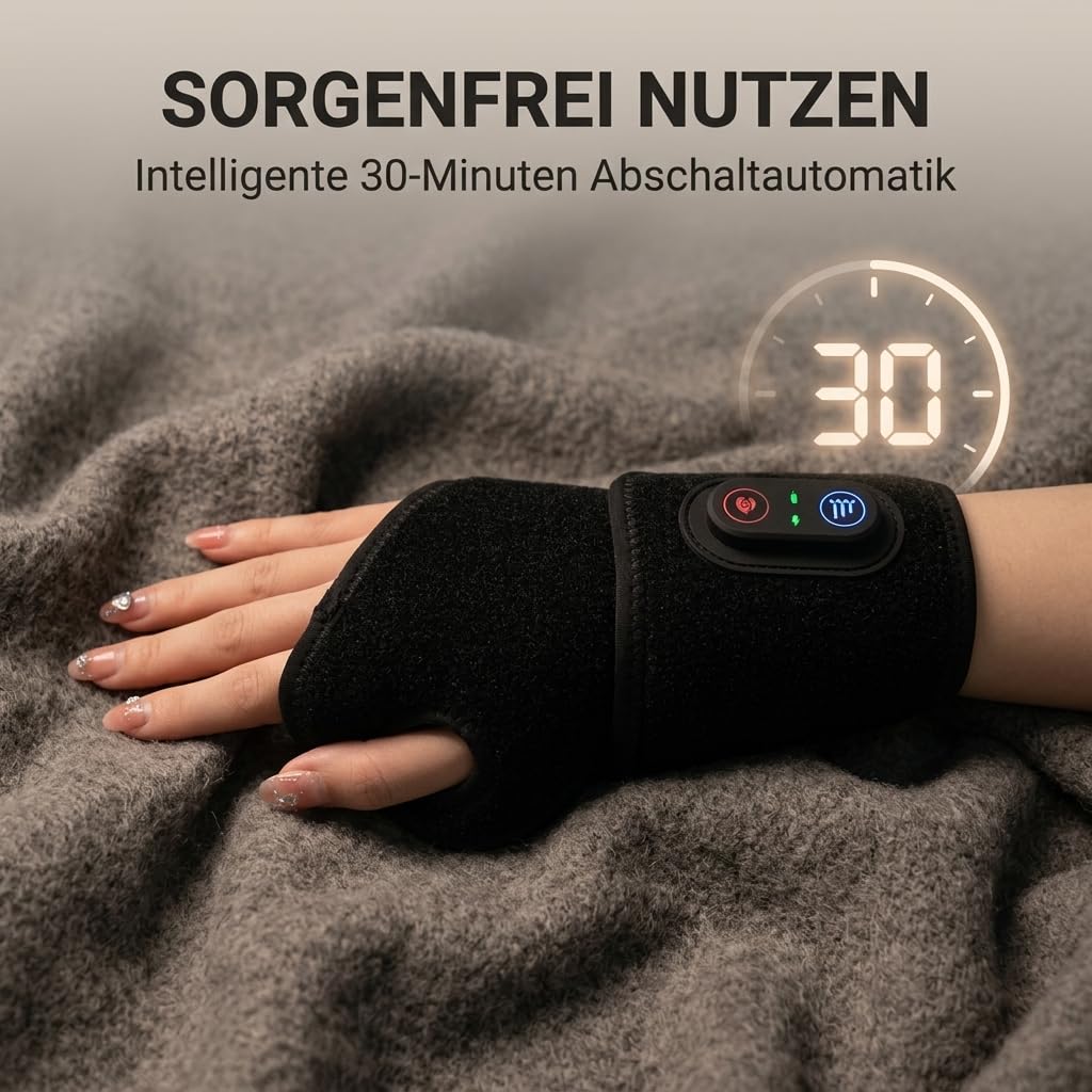 Rotlicht Therapiegerät Handgelenk – 660nm & 850nm Dual-Chip LED | Optische Tiefenpenetration mit 1200mAh Akku
