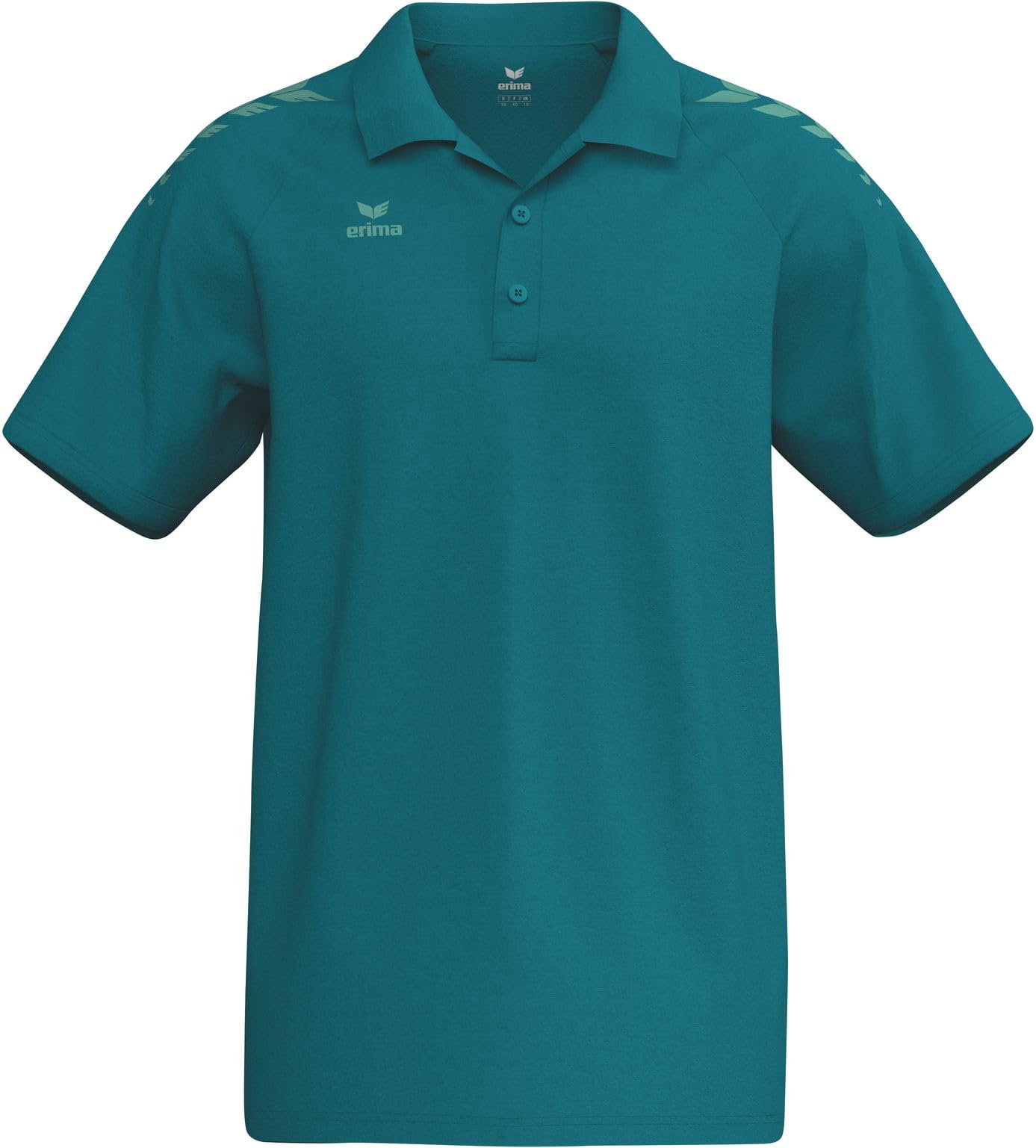Erima Unisex Cmpt Wings Polo Shirt (2112632), Tahitian Blue/Mint, XXL