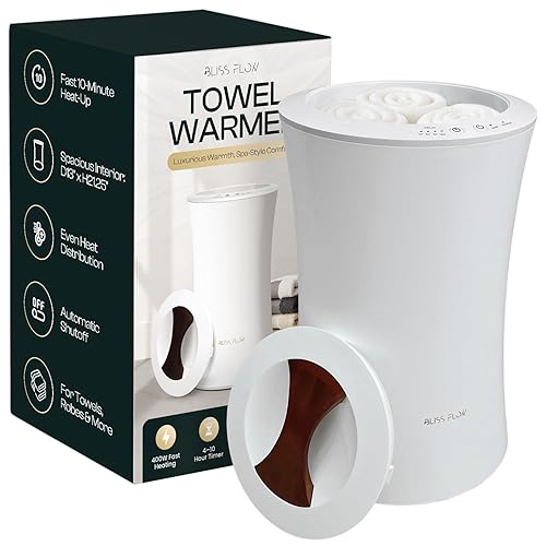 Hot Towel Warmer With Bamboo Handle - Certified Safe Towel