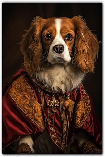 Miniatura 1016 de Thuan Chow Chow Retrato de mascota con disfraz real de perro en un disfraz retrato de perro con vestimenta Retrato medieval de mascota retrato