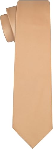 Vista 45 de KissTies Juego de corbatas de satén para hombre + pañuelo de bolsillo Rojo