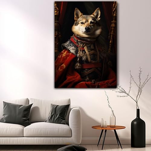 Miniatura 211 de Thuan Chow Chow Retrato de mascota con disfraz real de perro en un disfraz retrato de perro con vestimenta Retrato medieval de mascota retrato