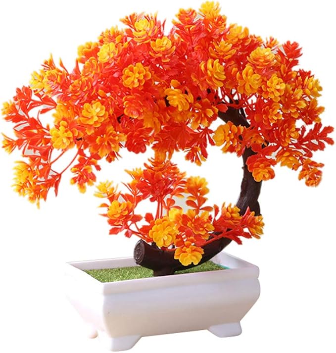 Artificial Bonsai Cedar, Fake Potted Bonsai Tree Simulation